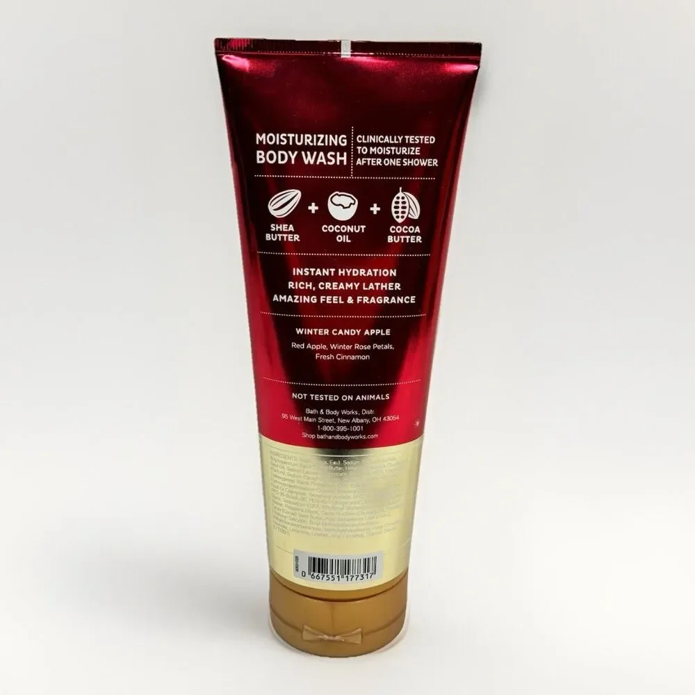 Bath & Body Works Winter Candy Apple Moisturizing Body Wash 10 oz Holiday New